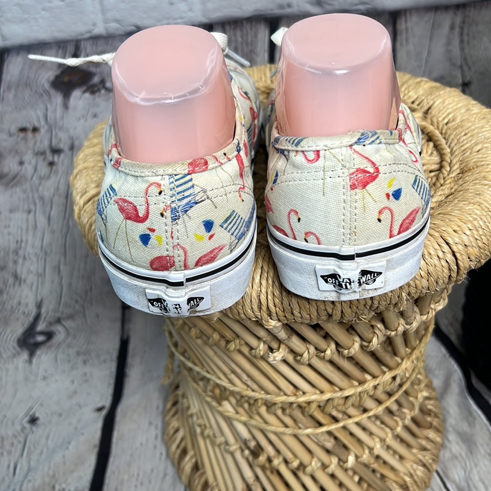 Vans flamingo beach lounge chair low cut classic sneaker men 9 womens 10.5 lace - Picture 6 of 8